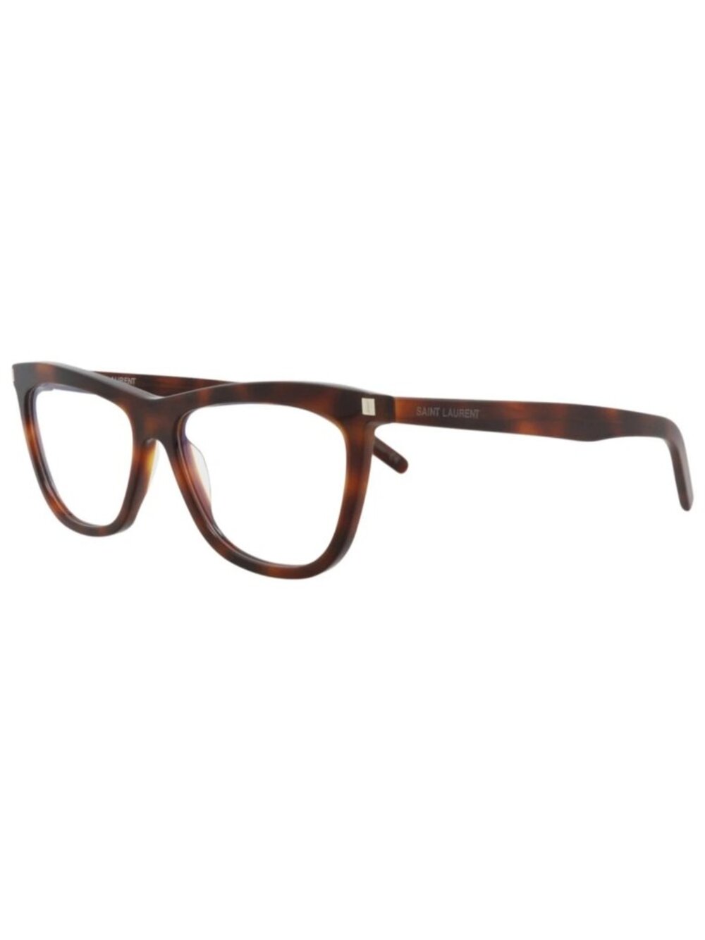 New Saint Laurent Women's Eyeglasses Cat Eye Acetate Frame Havana Havana